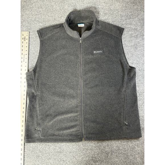 Columbia Fleece Sleeveless Vest Grey - Men’s Size XXL - Picture 1 of 6